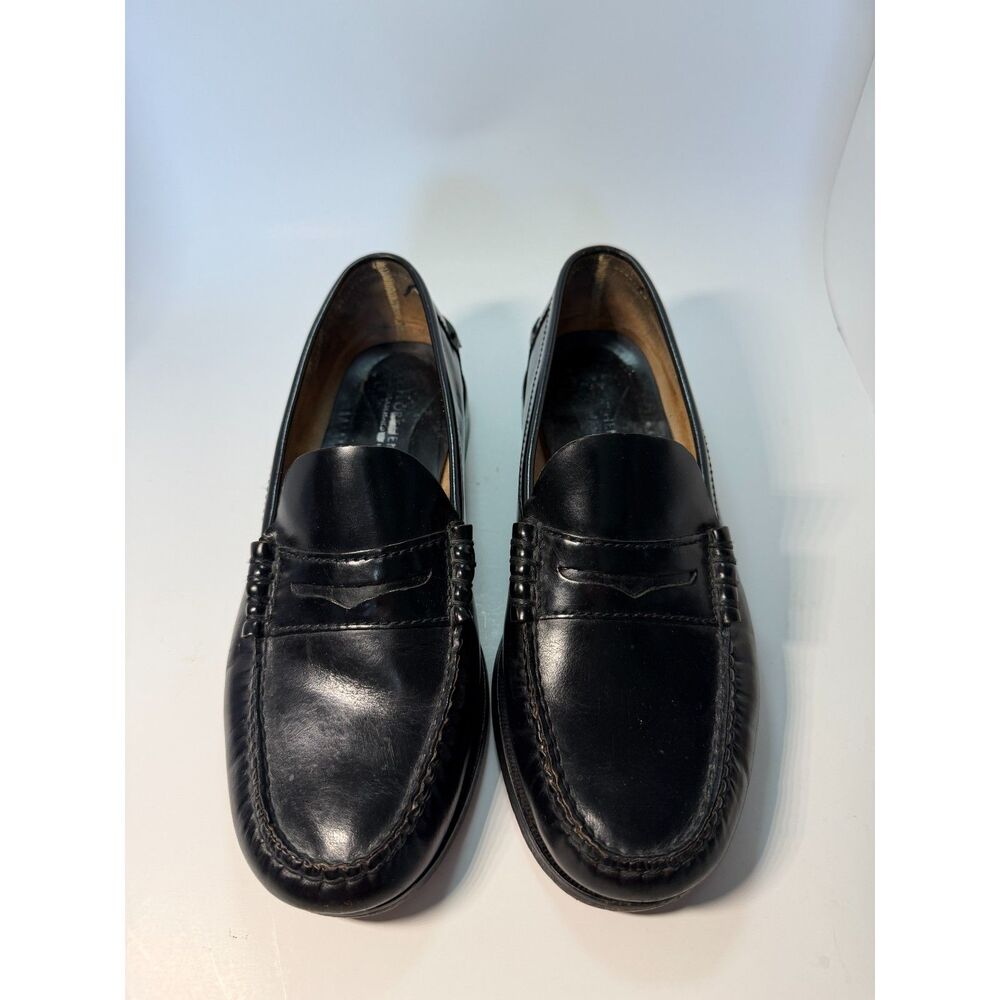 Florsheim Berkley Black Penny Loafers Men’s 7.5 3E Wide Leather Sole 17058